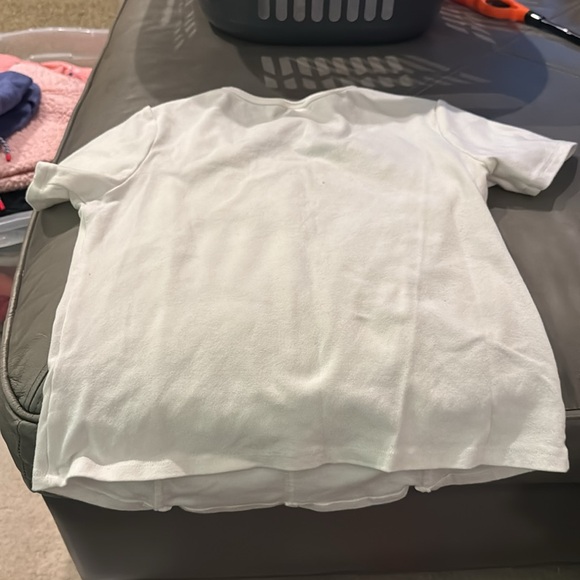 Art Class White Ribbed T-Shirt Like New Sz XL14 - Picture 3 of 3
